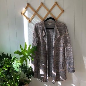 Lucky Brand Cardigan Aztec Print